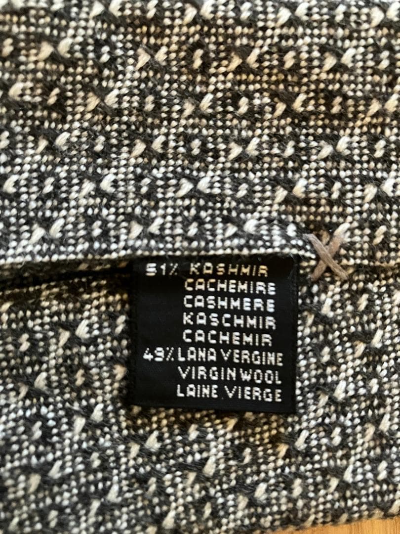 Ermenegildo Zegna COUTURE カシミヤ ウール ネクタイ