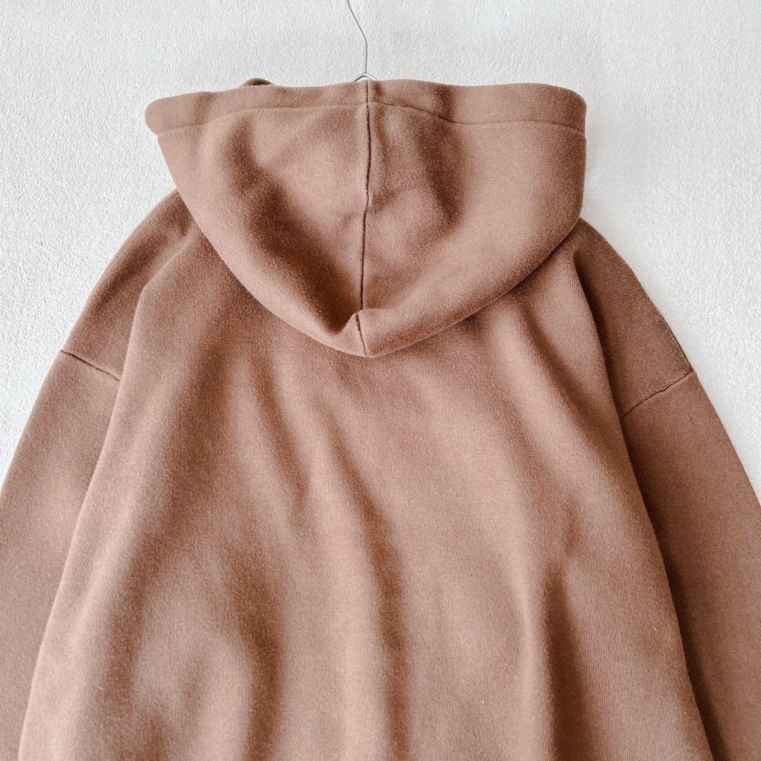 美品✨CABaN コットンカシミヤ パーカー プルオーバー　ブラウン 近年　L