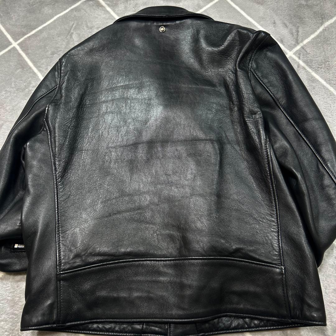 【羊革XL】極美品 上野商会 SCHOTT ショット ダブルスレザージャケット