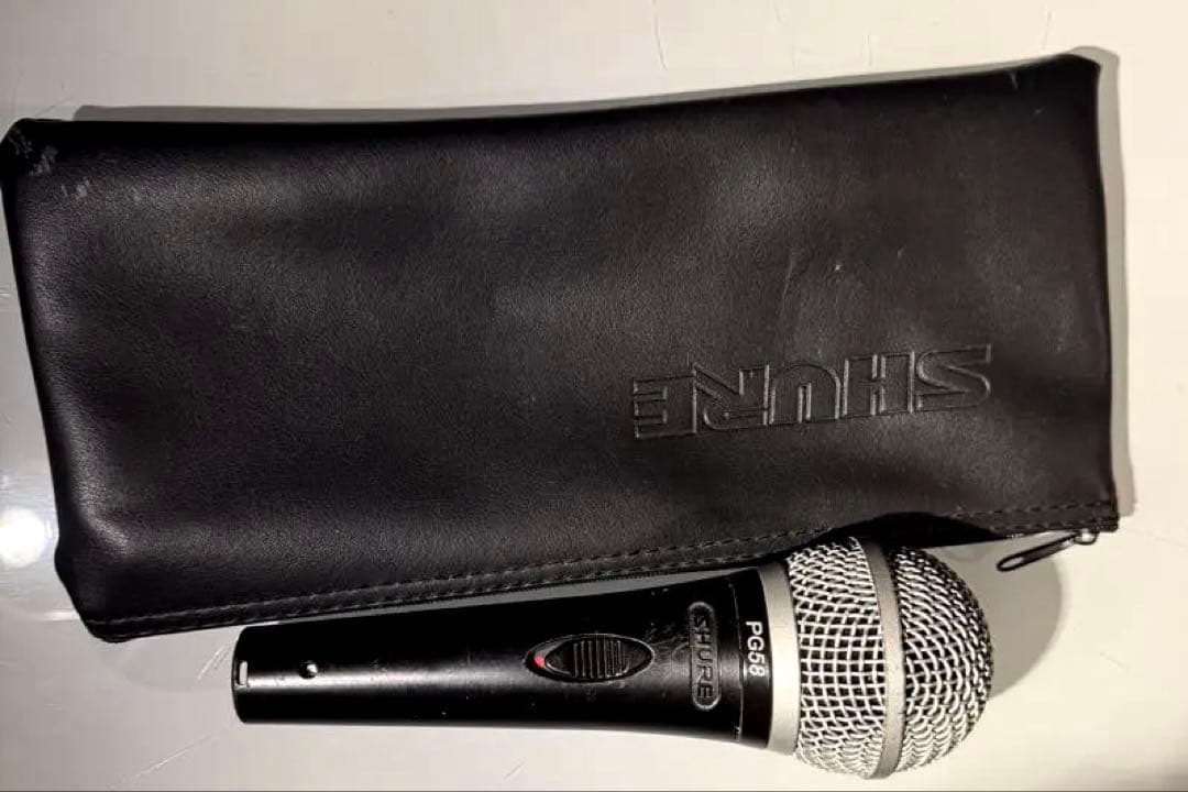 【美品・純正ポーチ付】SHURE PG58 ダイナミックマイク ボーカル用