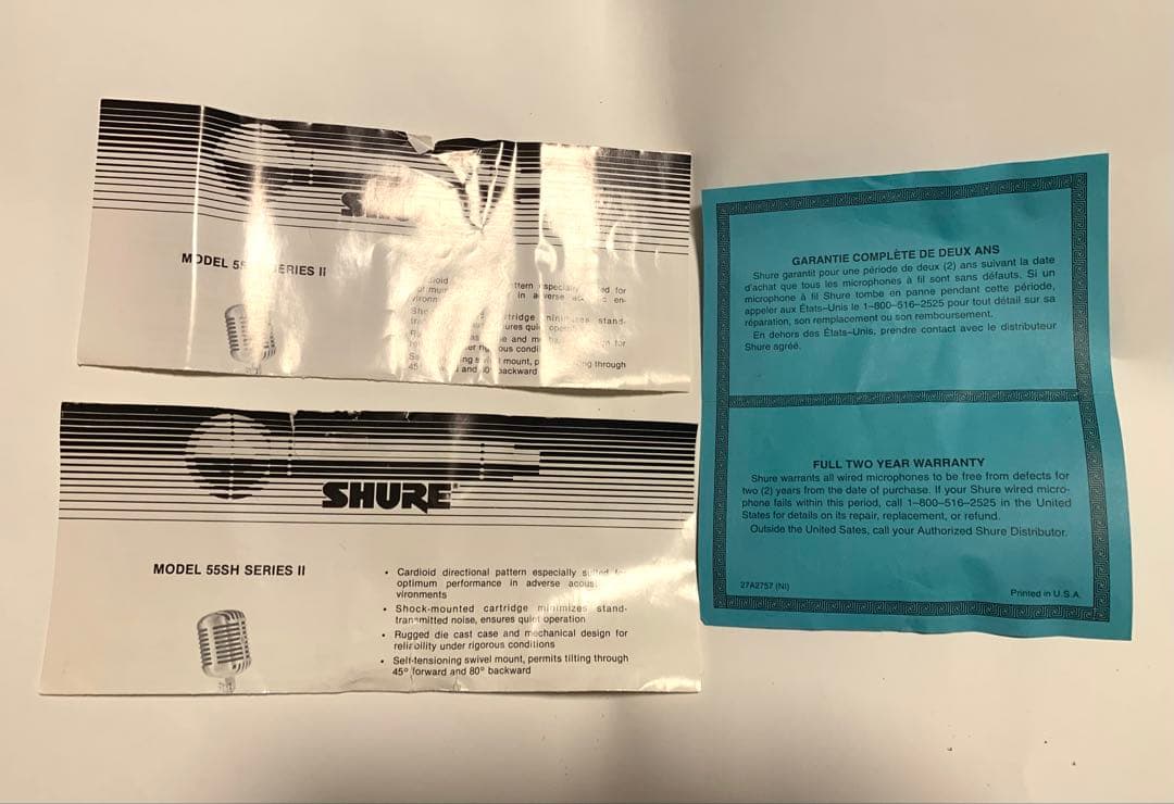 【希少】SHURE 55SH Series Ⅱ GOLD 70周年限定＋おまけ