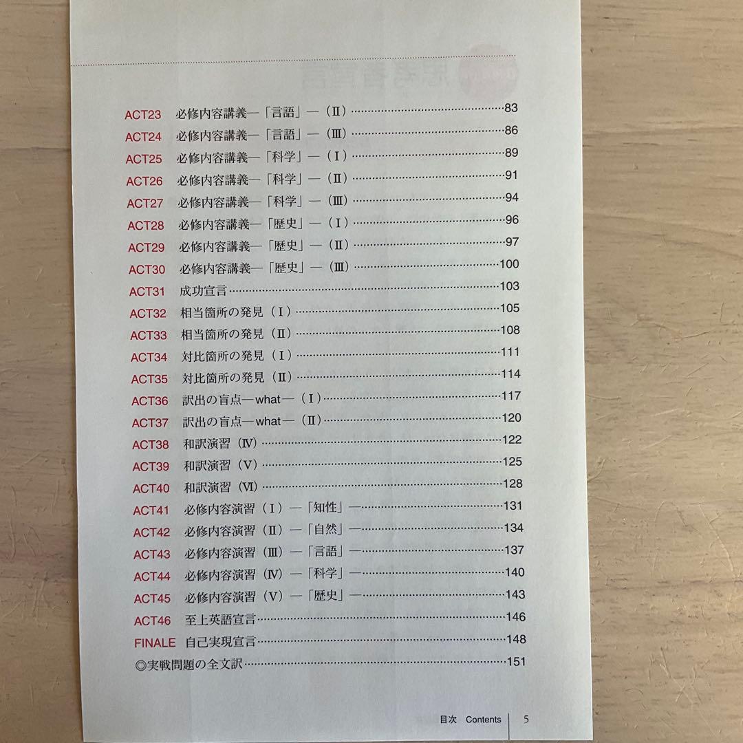 中畑のインテグラル英文読解S 2冊セット 裁断済み 中畑佐知子