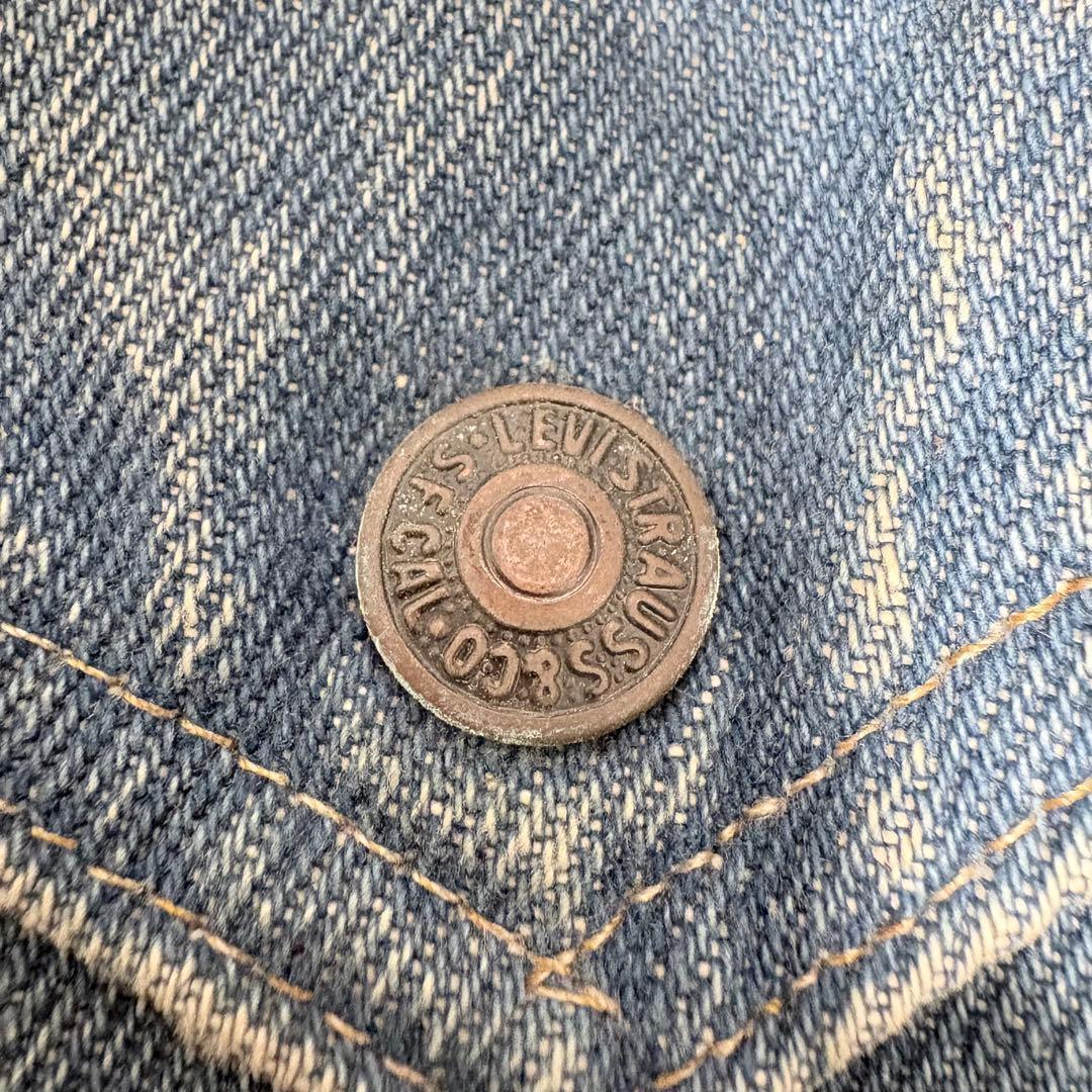 美品 70s 52刻印✨Levi's 均等V デニムボアジャケット ビッグサイズ