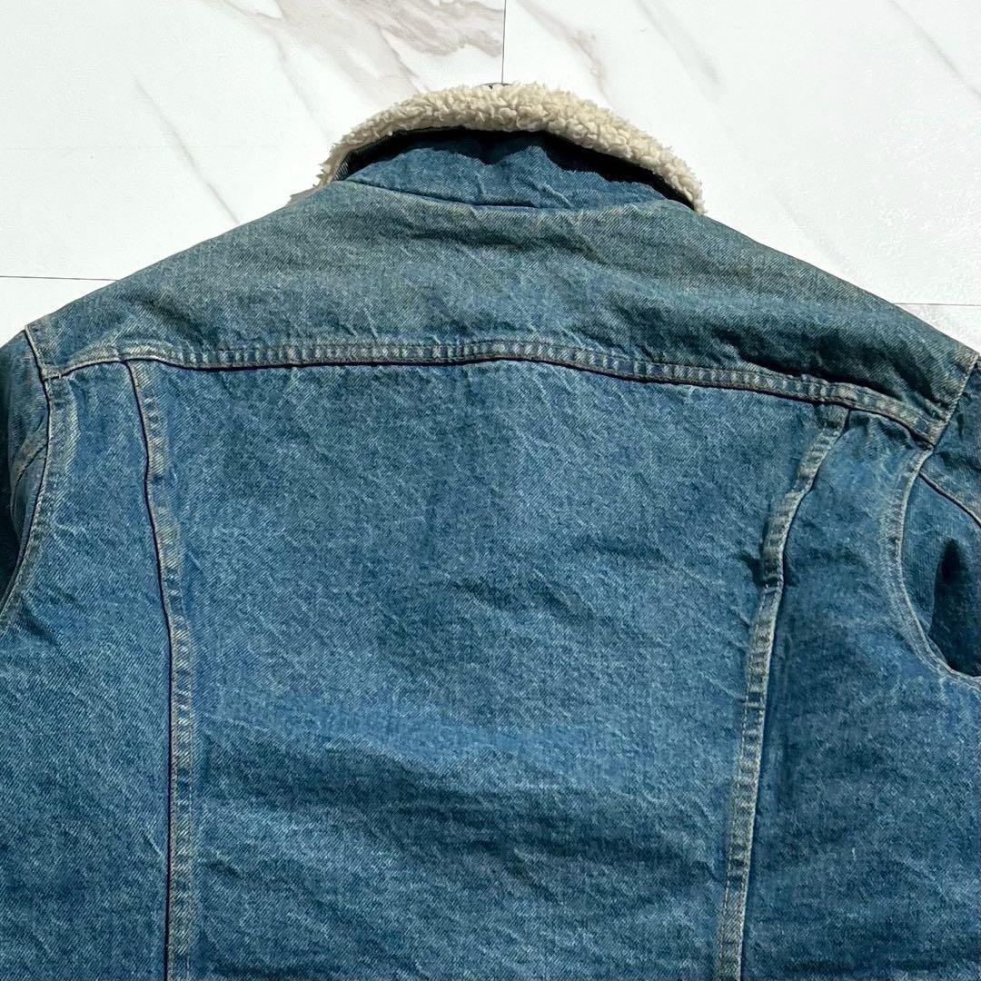 美品 70s 52刻印✨Levi's 均等V デニムボアジャケット ビッグサイズ