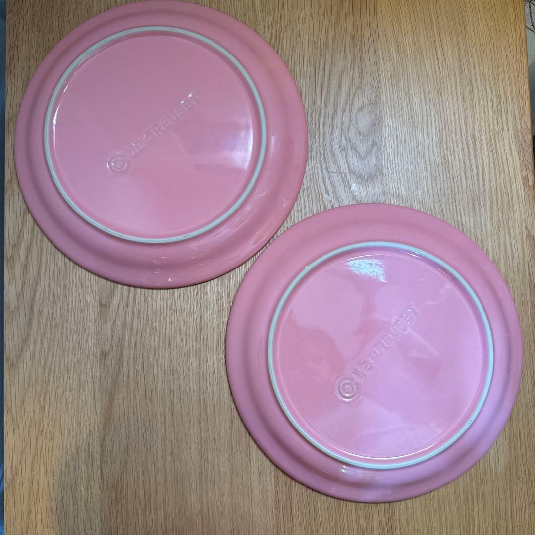 美品 LE CREUSET ルクルーゼ ローズクォーツ プレート ボウル セット