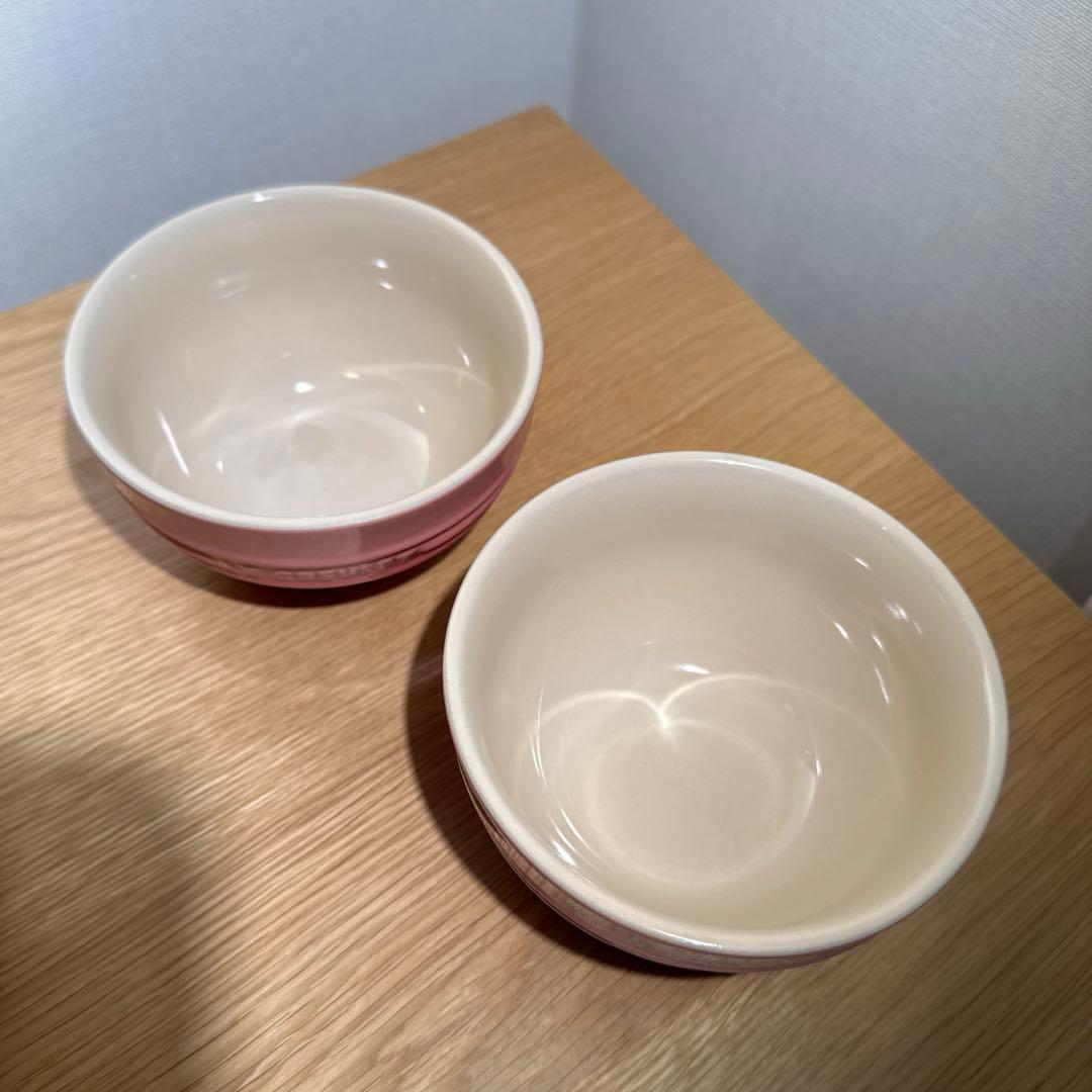 美品 LE CREUSET ルクルーゼ ローズクォーツ プレート ボウル セット