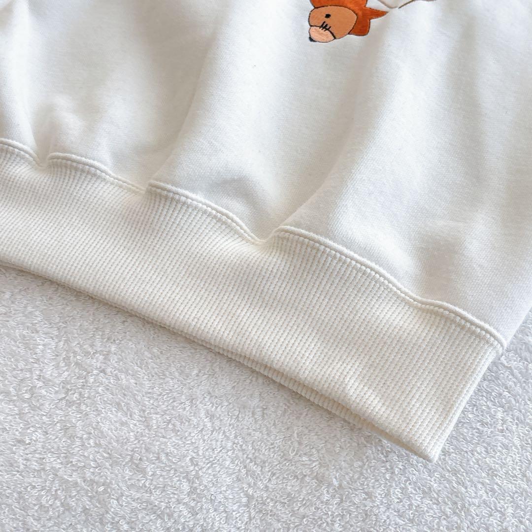 ゴルフ　襟付　スウェット　長袖　白　刺繍入平成レトロ古着女子レディーストップス