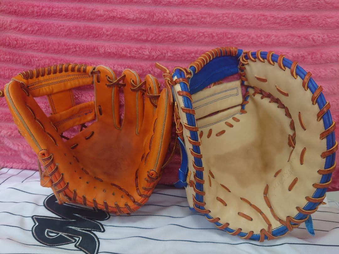 T*君様 NPB ラグデリオン プロ野球選手支給品硬式 グラブ、ミット2点セット