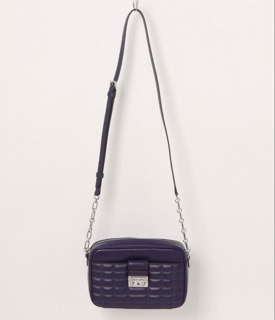 ❤️新品❤️MICHAEL KORS キルテッドレザー ショルダーバッグ パープル