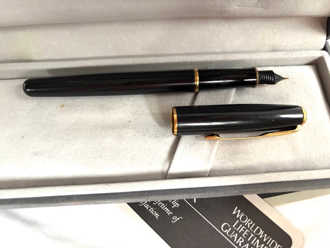 PARKER パーカーK18 750 Arrow Clip 万年筆 箱 栞入り