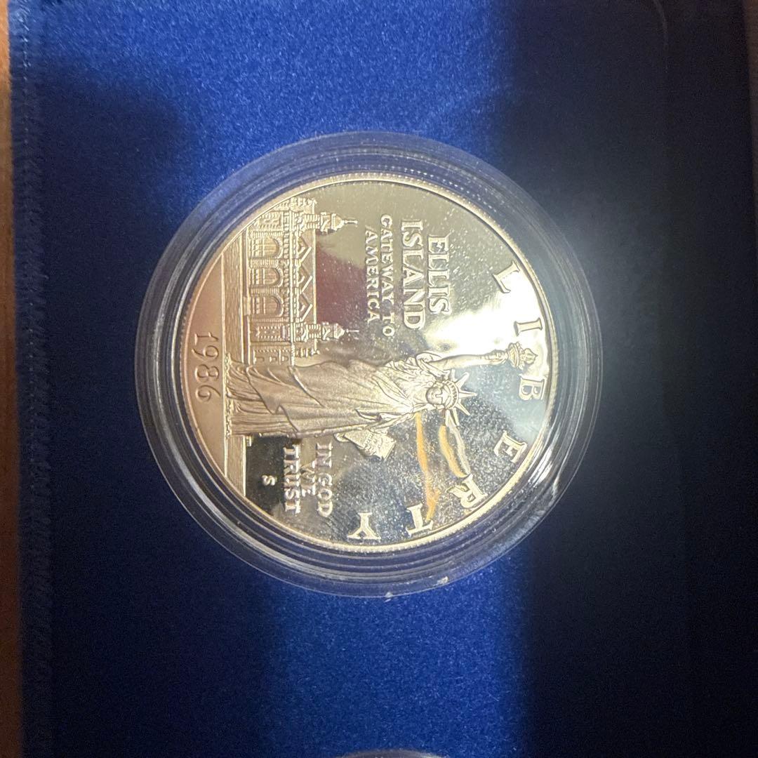 福*ん様 アメリカ 1986年 自由の女神 記念銀貨 1ドル リバティセッ