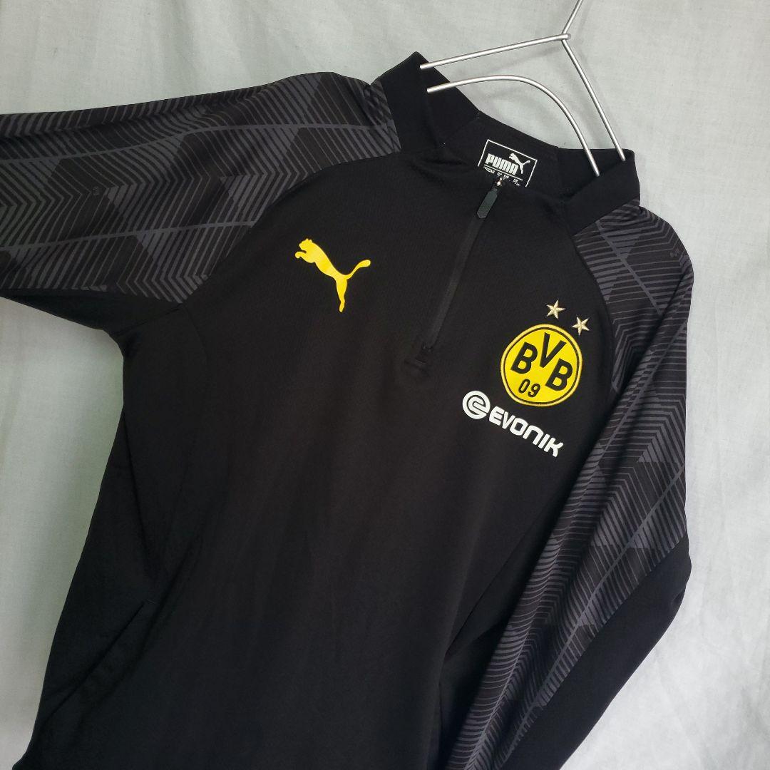 プーマ BVB ボルシア ドルトムント 長袖 トレーニングウェア シャツ 黒
