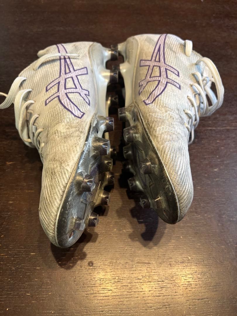 ASICS スパイクシューズ ホワイト・パープル アクロスプロ2