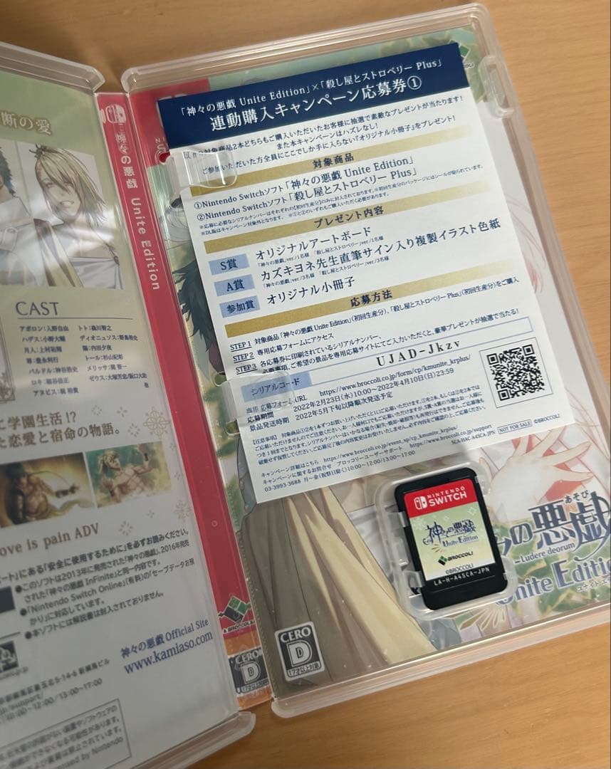 神々の悪戯 Unite Edittion switchソフト