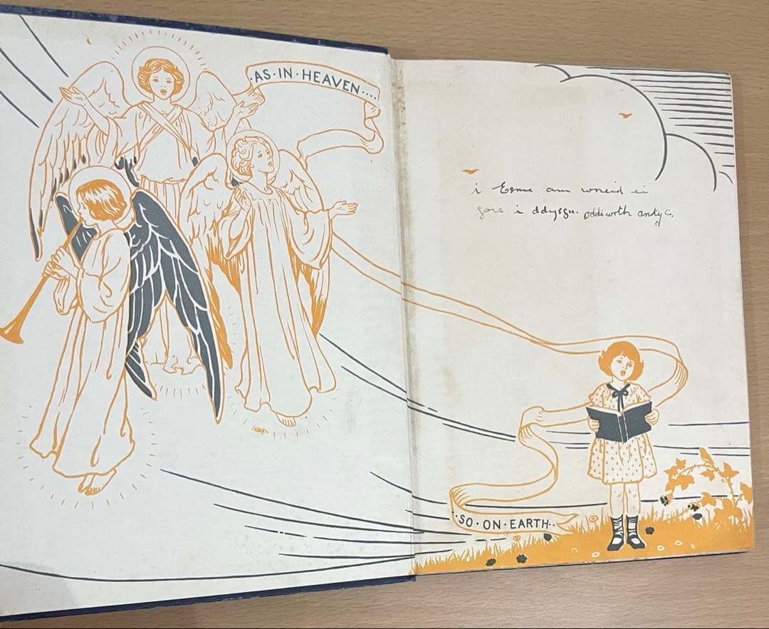 No361 希少 アンティーク 古書 洋書 楽譜 絵本 童謡 聖歌集