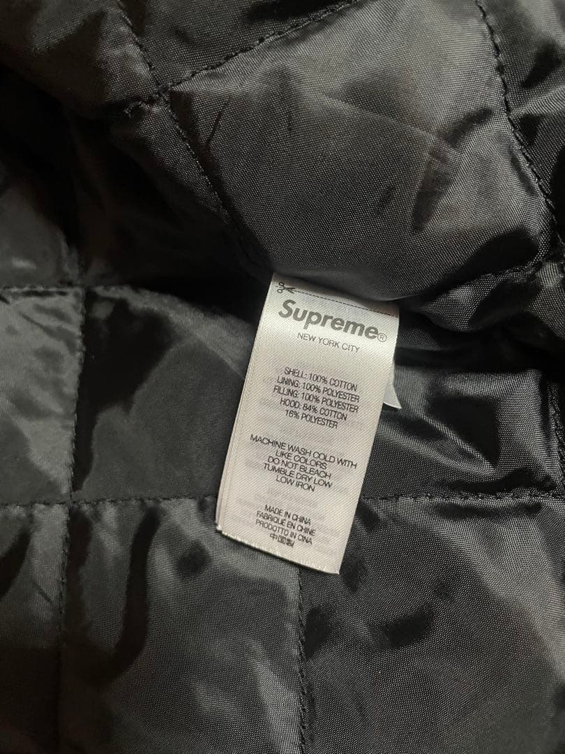 Supreme グレーチェック柄フーデットジャケット