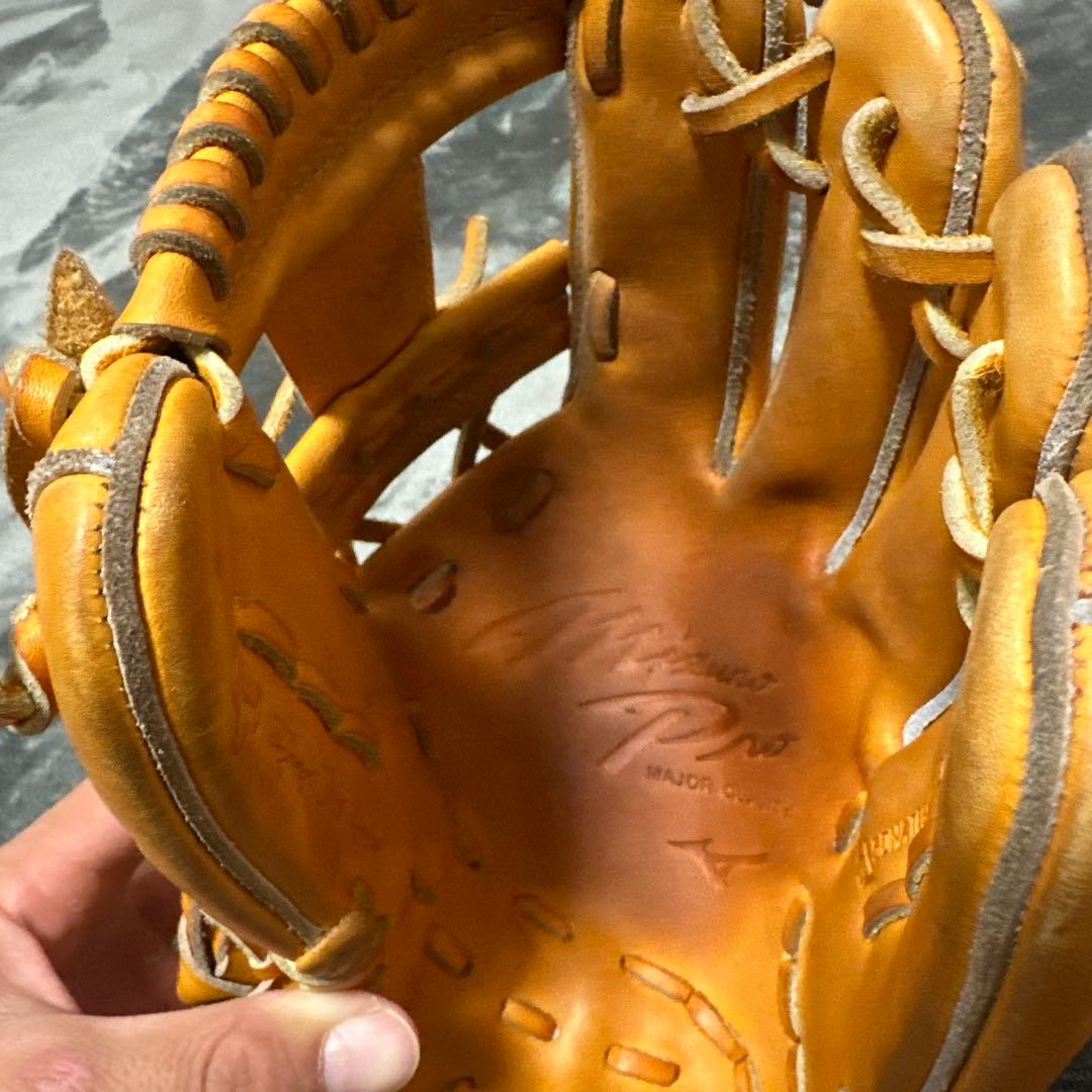 MizunoPro 硬式グローブ オレンジ