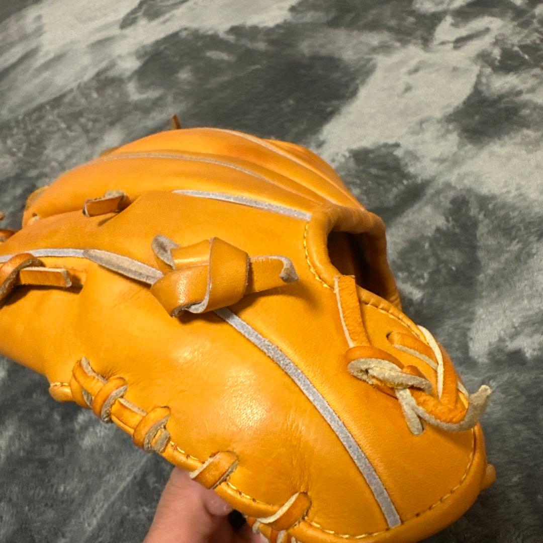 MizunoPro 硬式グローブ オレンジ