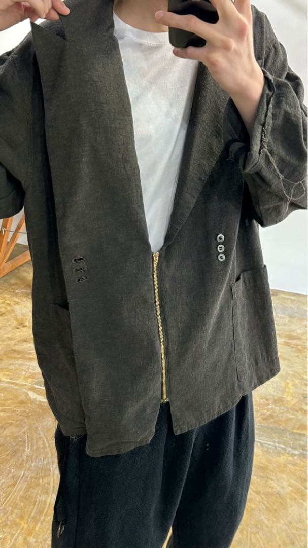 barbell object/ Jq w jkt -D.KHAKI サイズ2