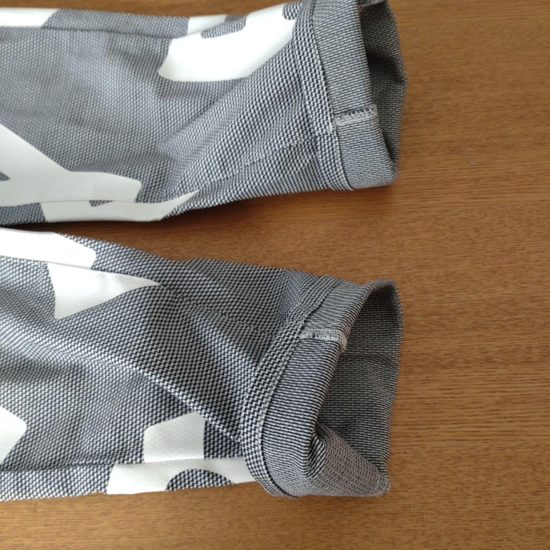 【美品】パーリーゲイツレディースパンツ 白✖グレー　ストレッチ　1(М)