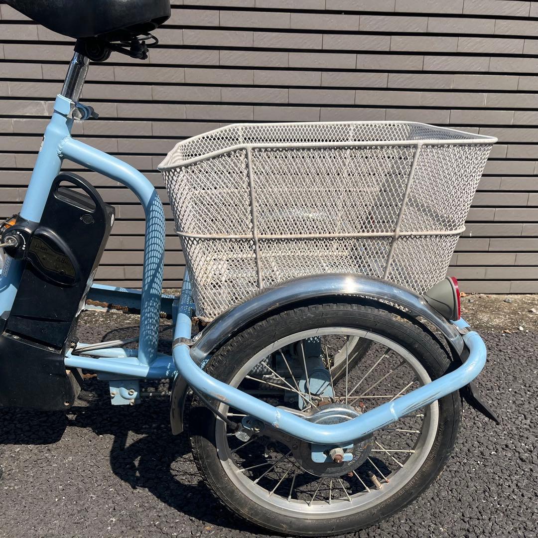 【値下げ！】Ashiraku Charlie 電動アシスト三輪自転車 前後カゴ付