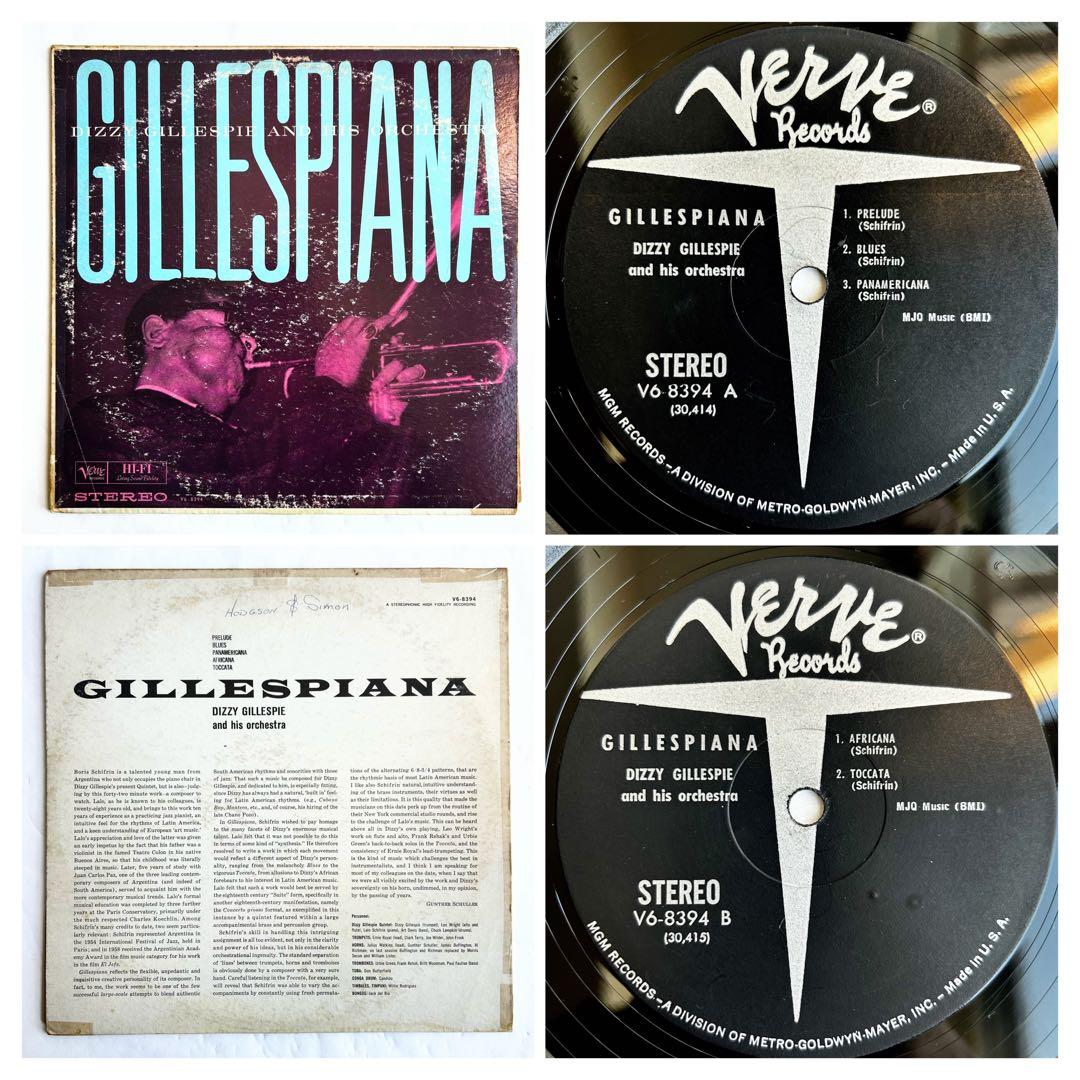 Dizzy Gillespie Gillespianaアフロキューバン傑作US盤
