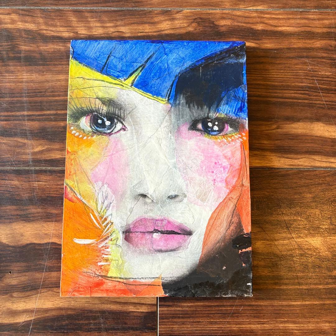 木村タカヒロ　TAKAHIRO KIMURA　コラージュ　　人物画　女性像 C