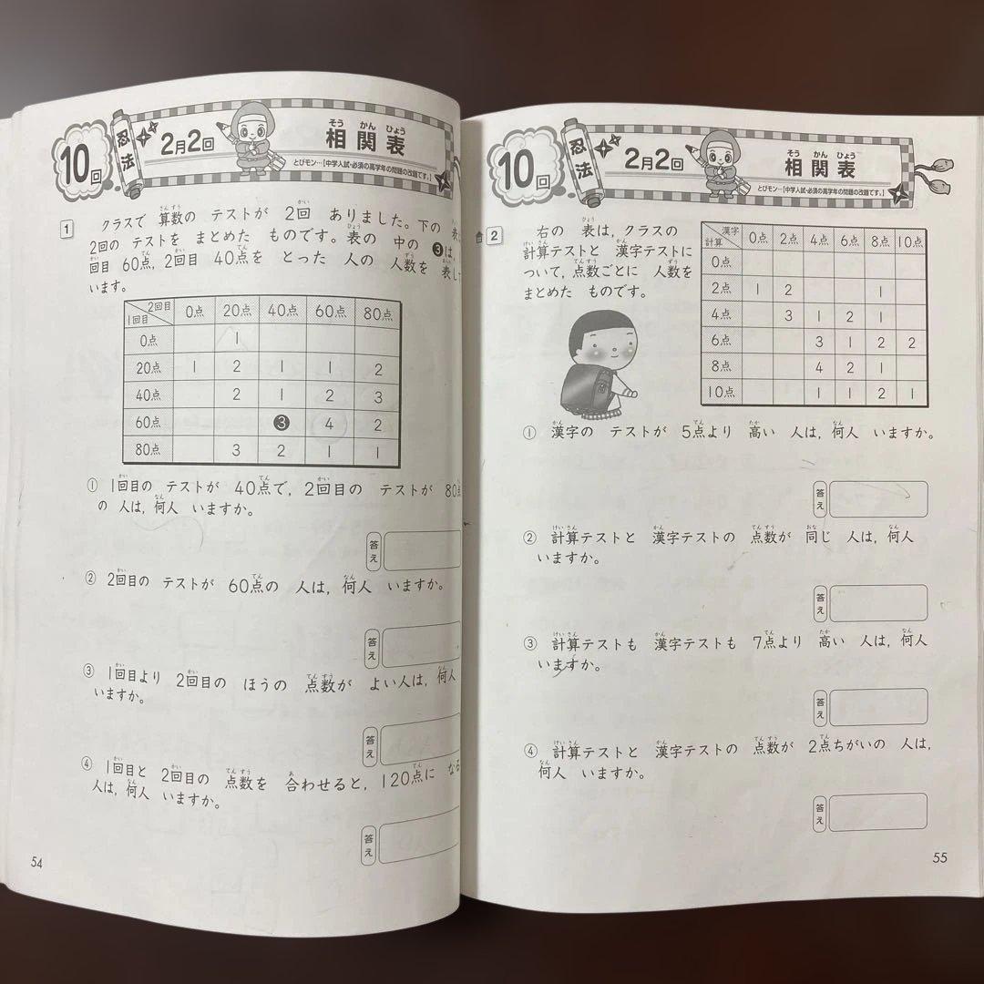 奨学社『最レベ•特進クラス』1年④算数・国語