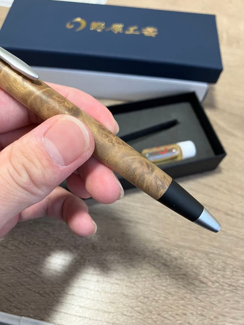 野原工芸　マーブルウッド　ボールペン　旧型