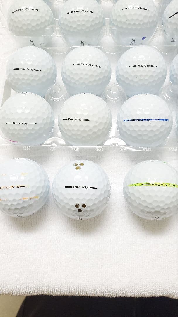 ①美品Titleist Pro V1X ロストボール 24個