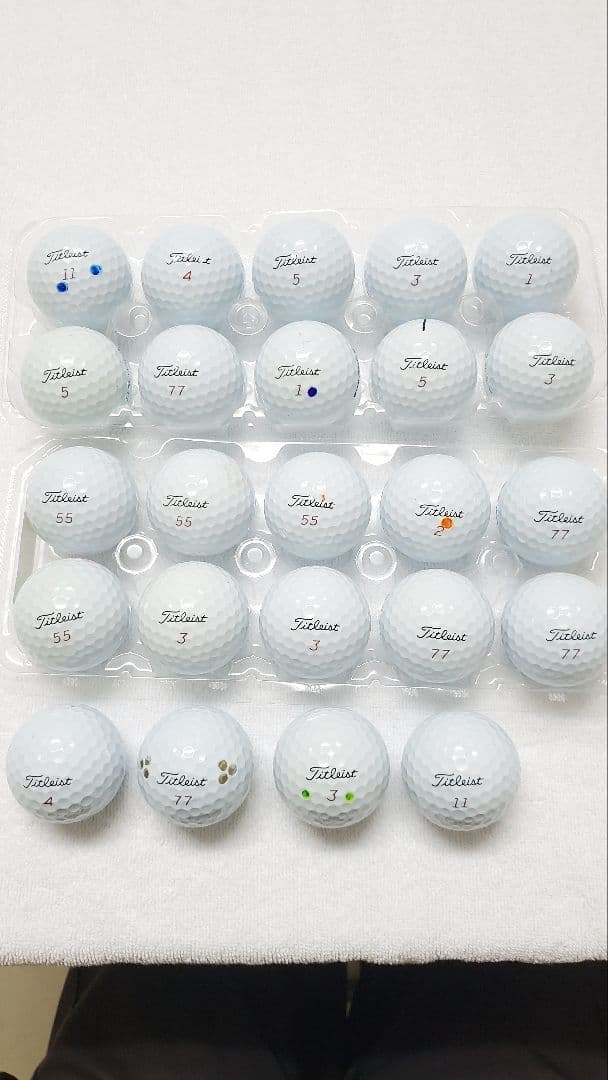 ①美品Titleist Pro V1X ロストボール 24個