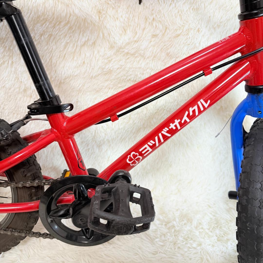【送料込み】ヨツバサイクル ヒーローレッド 14インチ