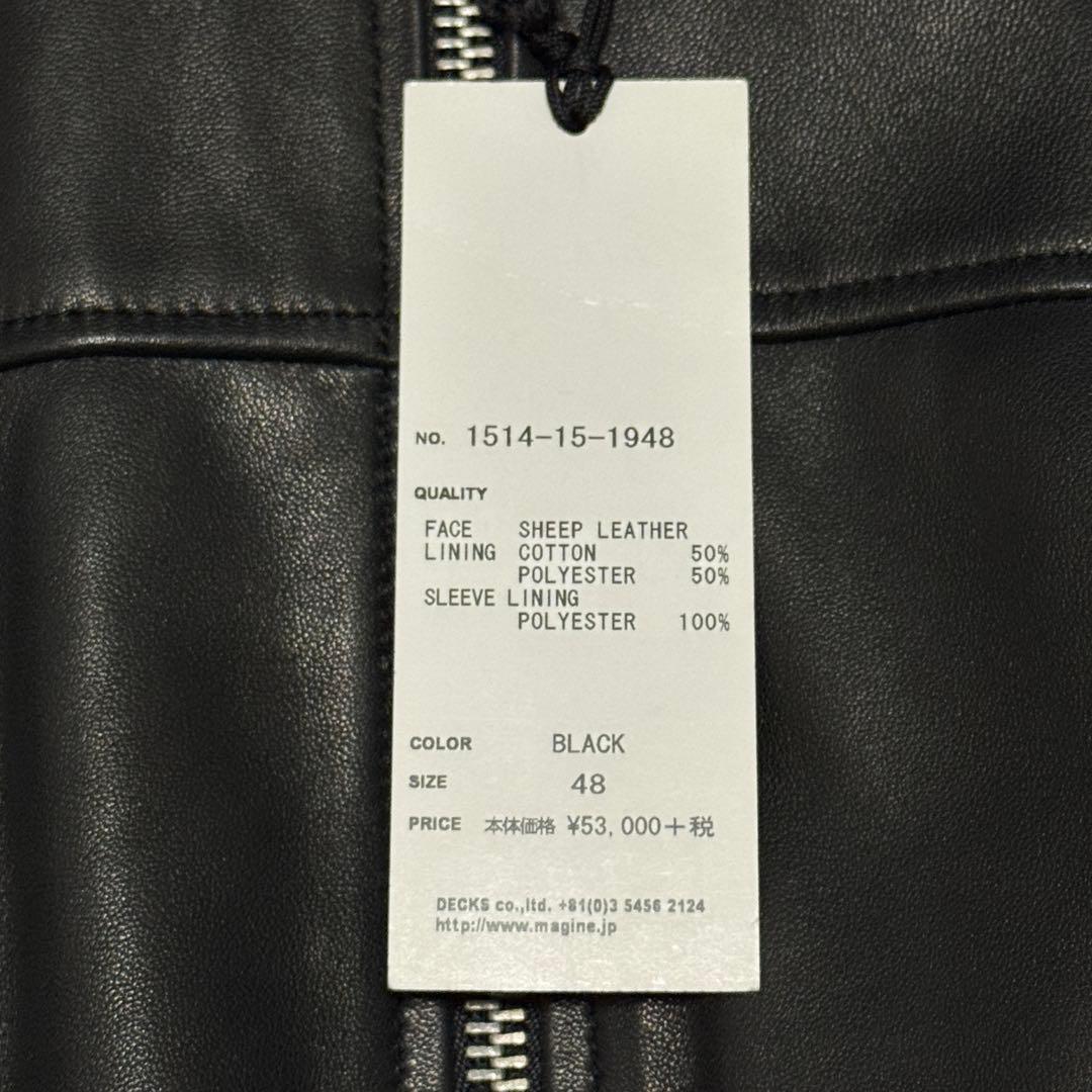 ジャケット・アウター Magine SHEEP LEATHER SINGLE RIDERS JKT M