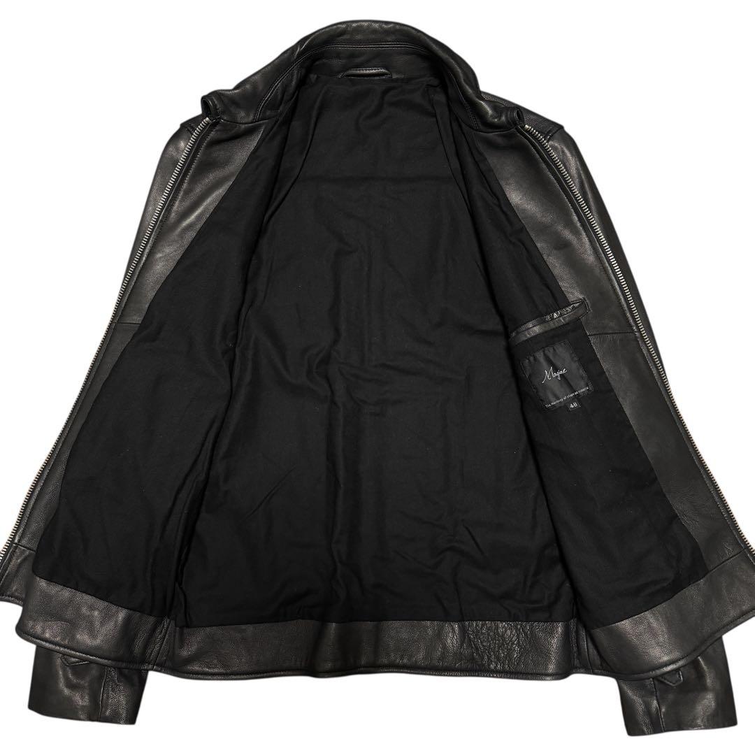 ジャケット・アウター Magine SHEEP LEATHER SINGLE RIDERS JKT M
