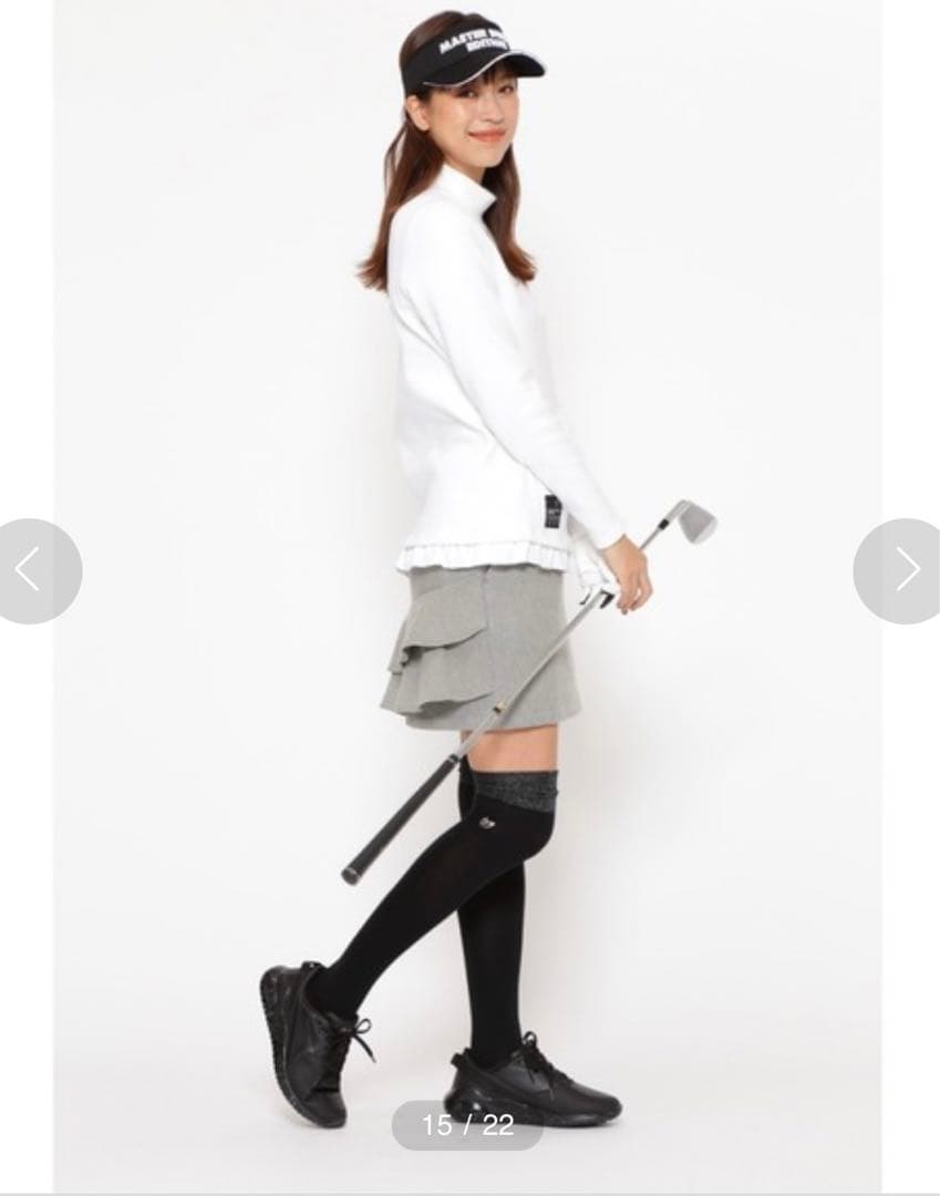 ◾︎新品　マスターバニー　定価2.6万　ストレッチ 後ろ裾フリルスカート