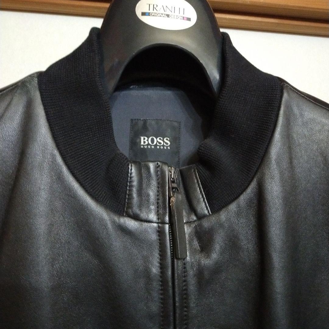 値下げ中！HUGO BOSS ヒューゴボス レザージャケットラムスキン イタリア
