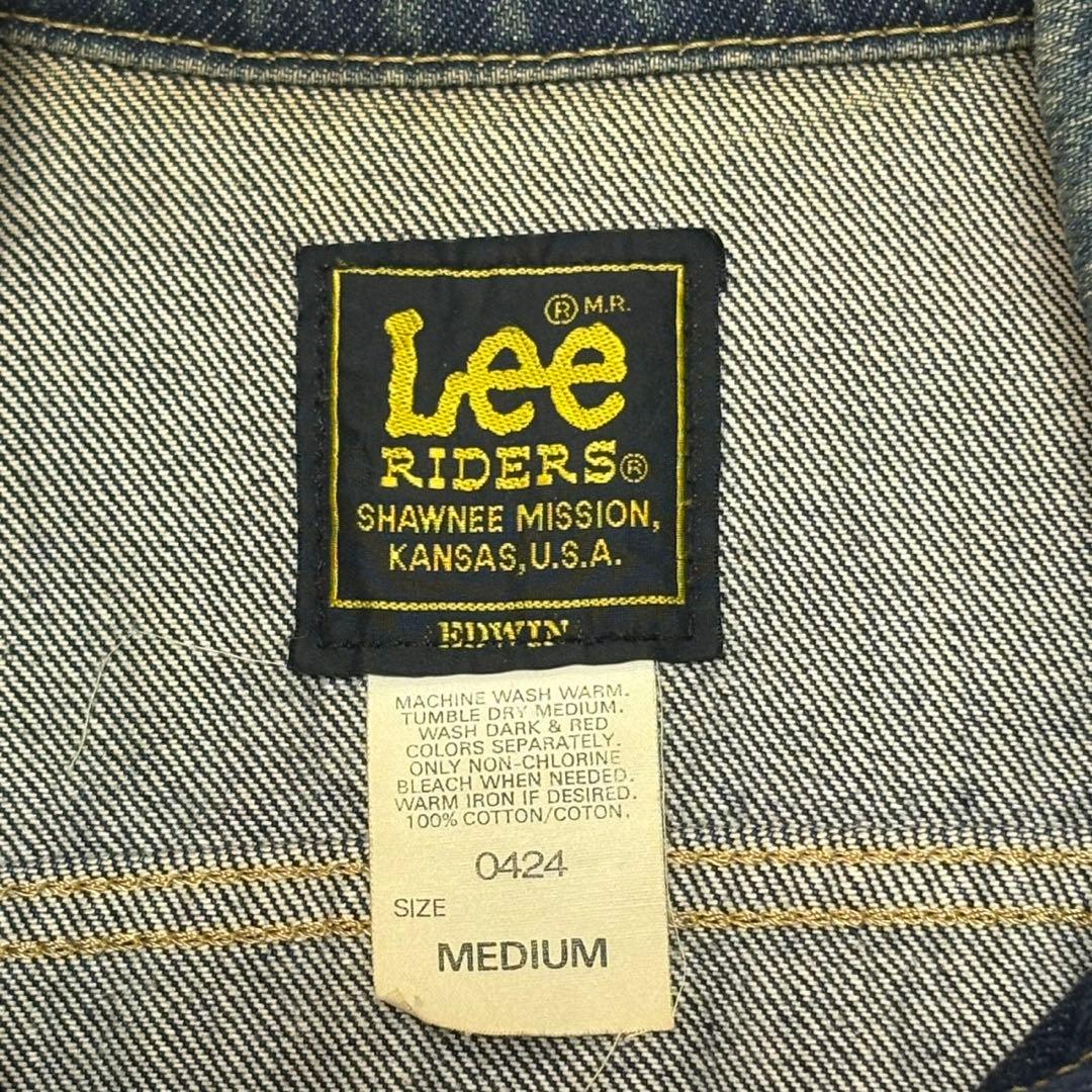 90s 日本製 Lee 101復刻 デニムジャケット 0424 濃紺 M リー