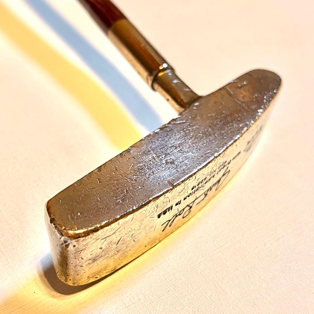 希少 SGKS  Just Roll 木製シャフト パター 革グリップ