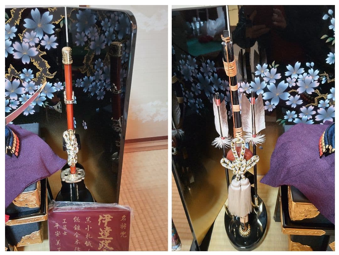 五月人形 伊達政宗 兜飾りと陣羽織