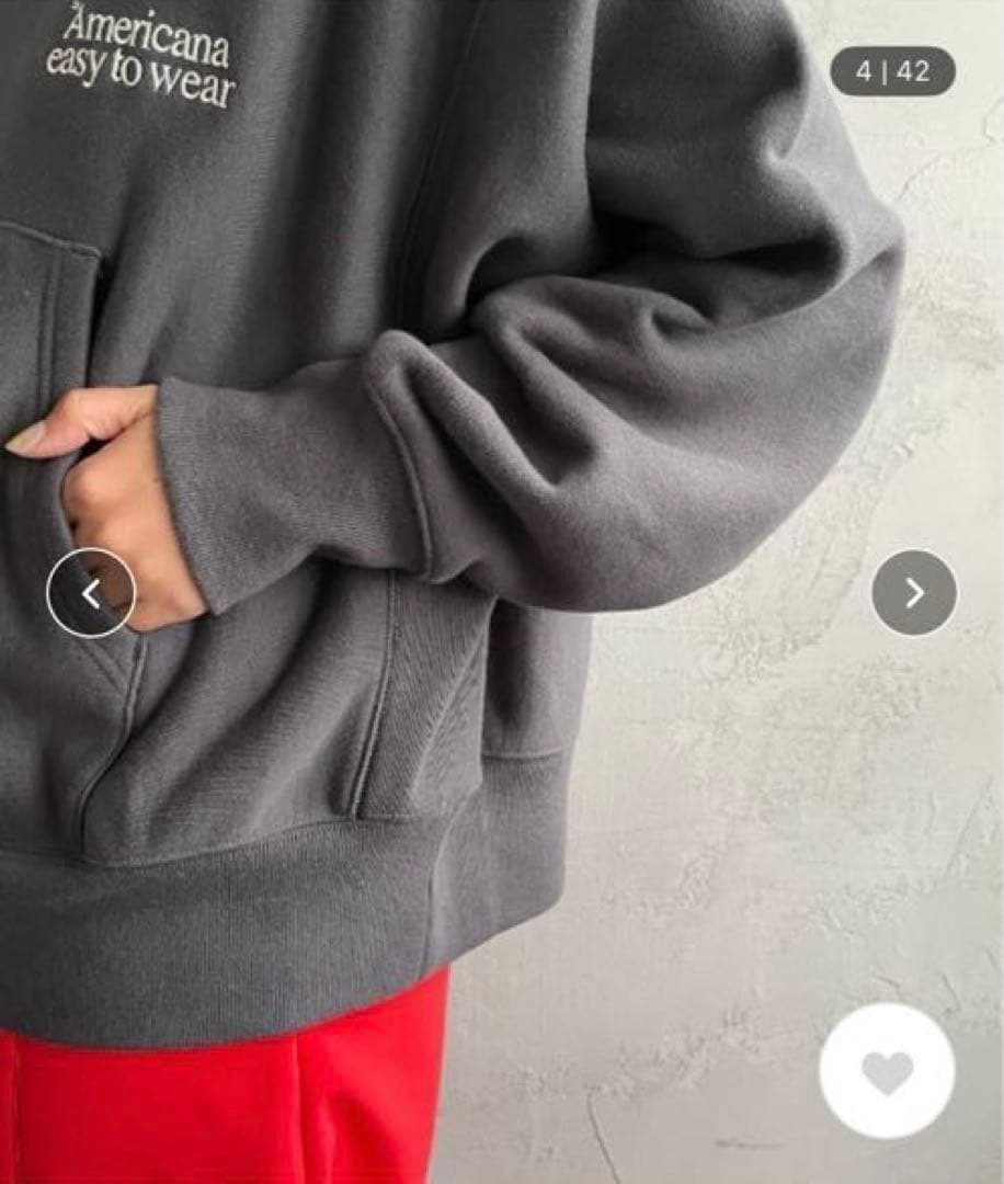 【新品】AmericanaxJEANS FACTORY 別注　ロゴ刺繍スウェット