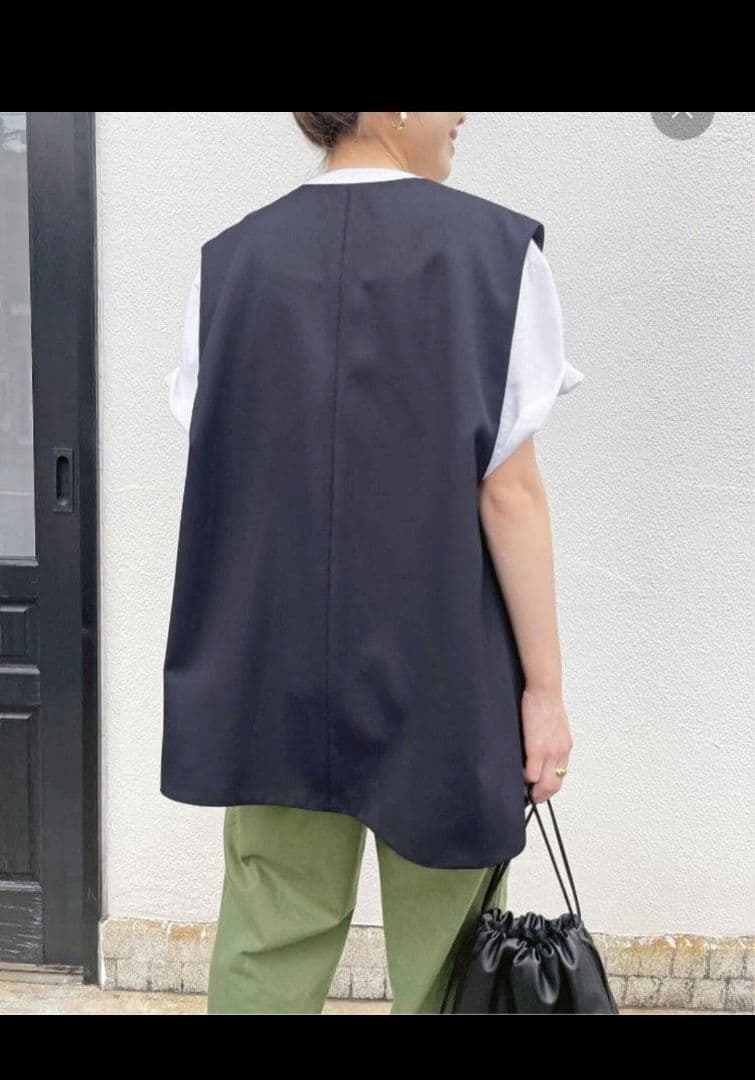 未使用Spick & Span ネイビー カルゼオーバージレ