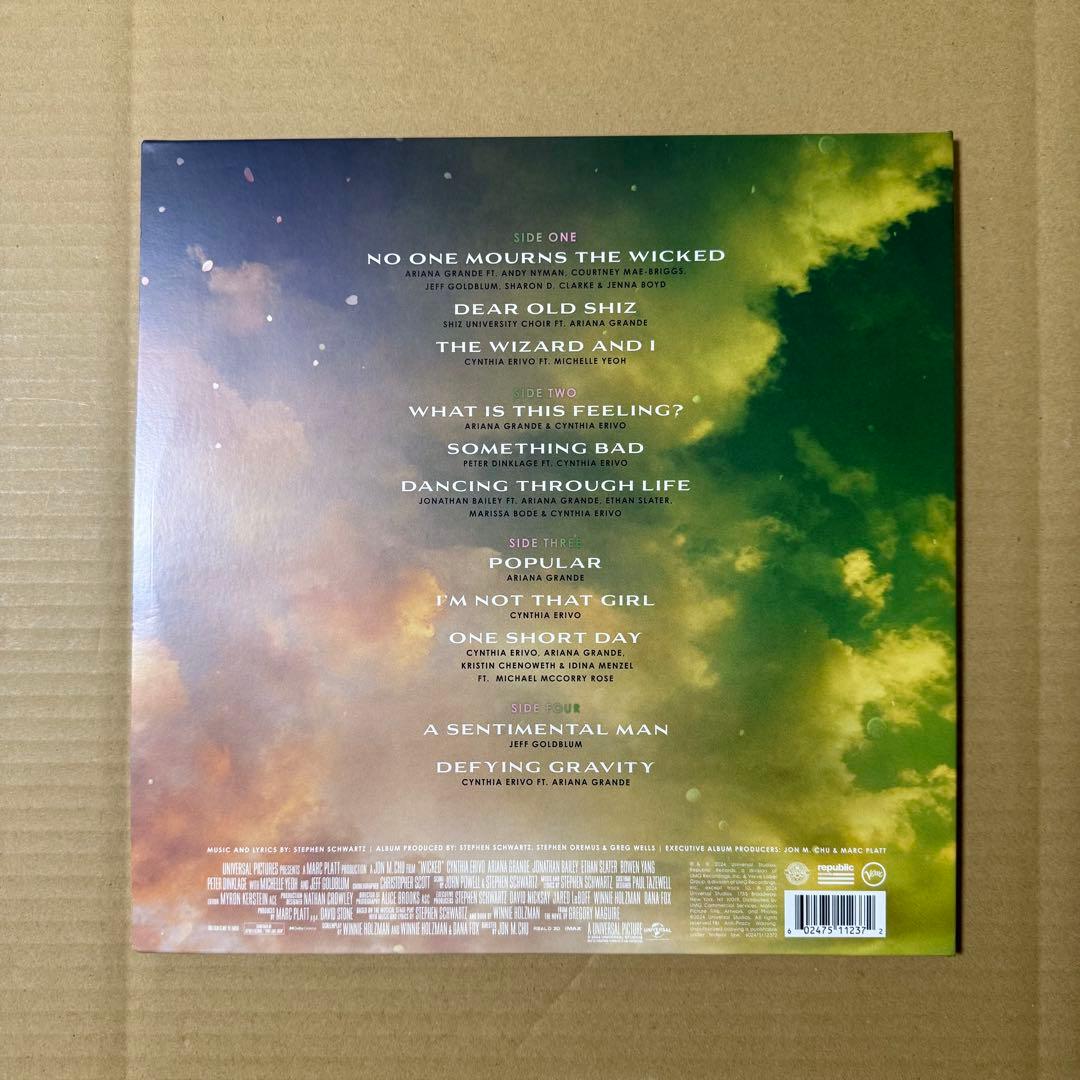 Wicked ウィキッド The Soundtrack レコード LP