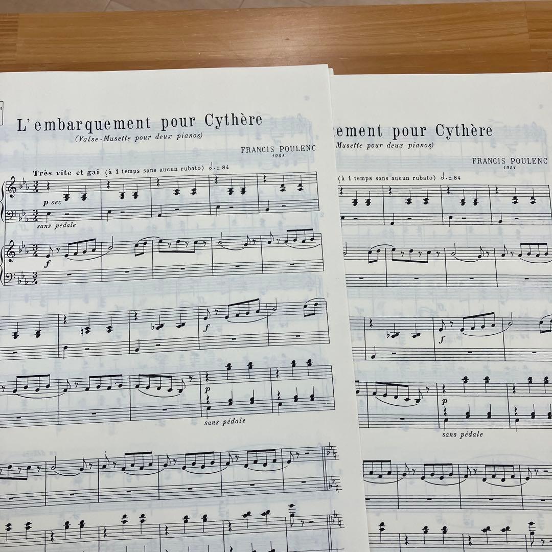 L'Embarquement pour Cythère 楽譜