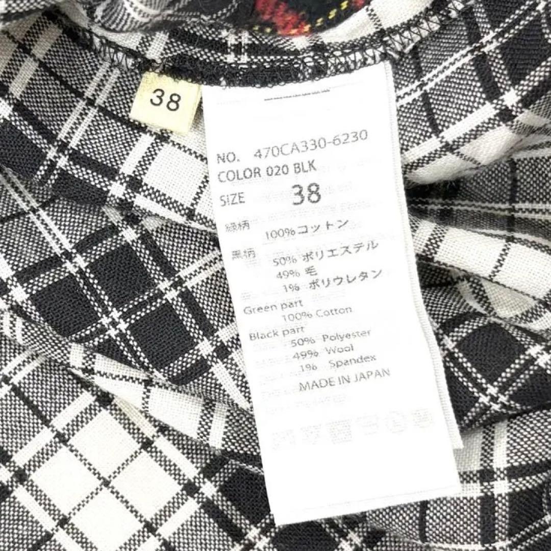 極美品✨ナゴンスタンス　近年モデル　シャツワンピース　フード　パッチワーク　38