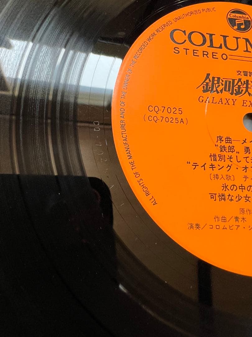 銀河鉄道999 交響詩 サントラLP 帯付き Godiego主題歌 1979年