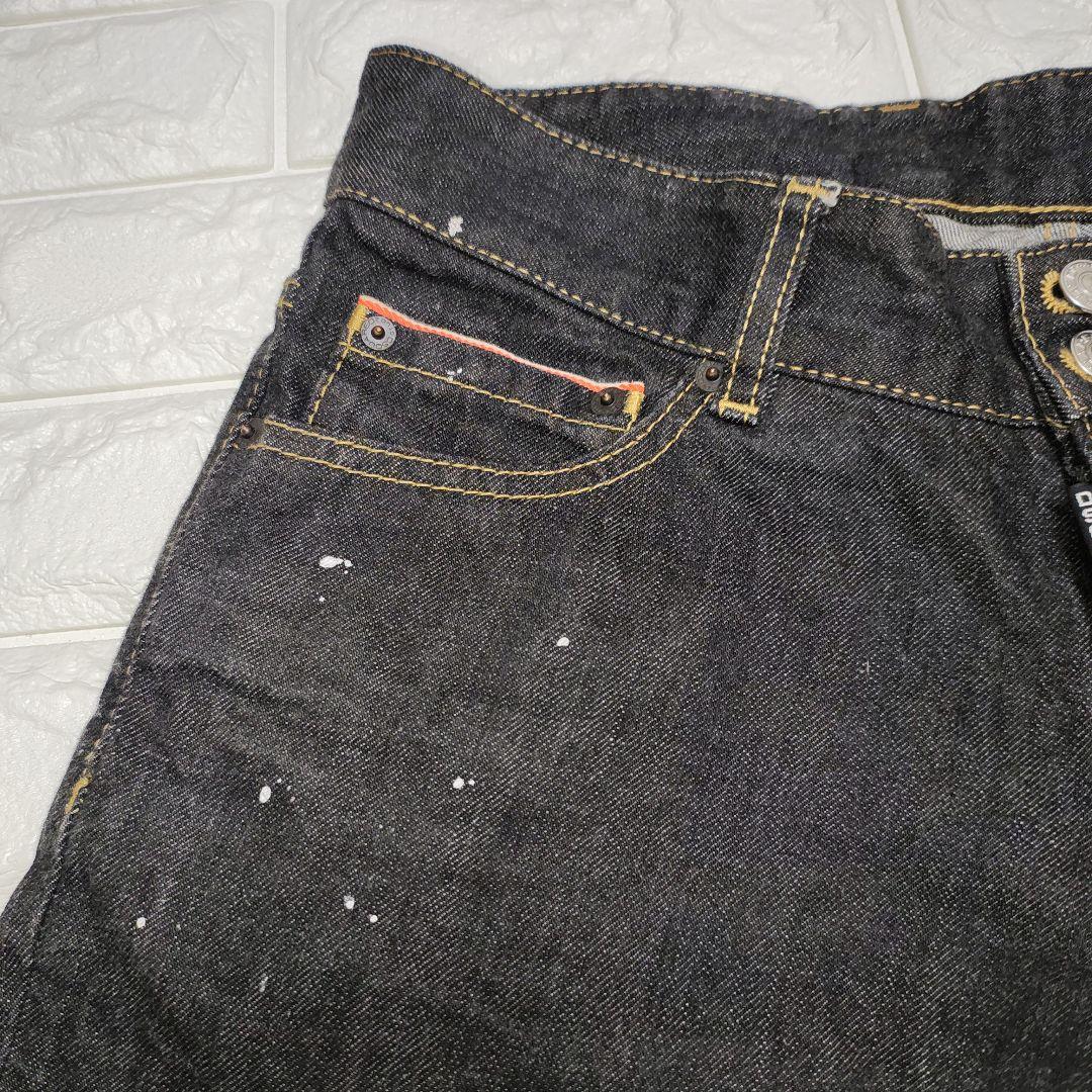 Dsquared2 ブラックデニム ペイント加工46サイズ