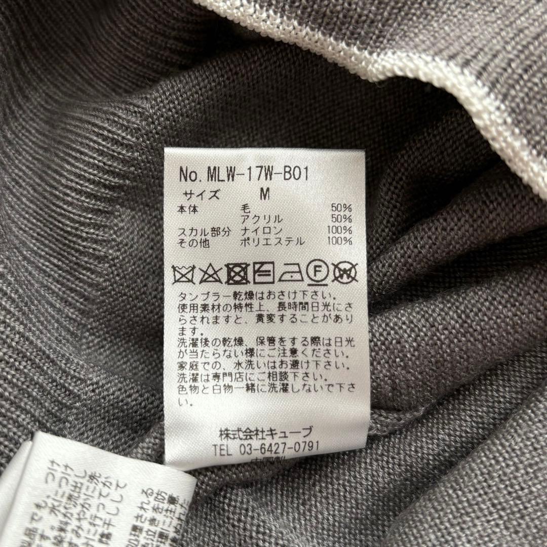 MARK&LONA 薄手　ニット　トップス　グレー　M