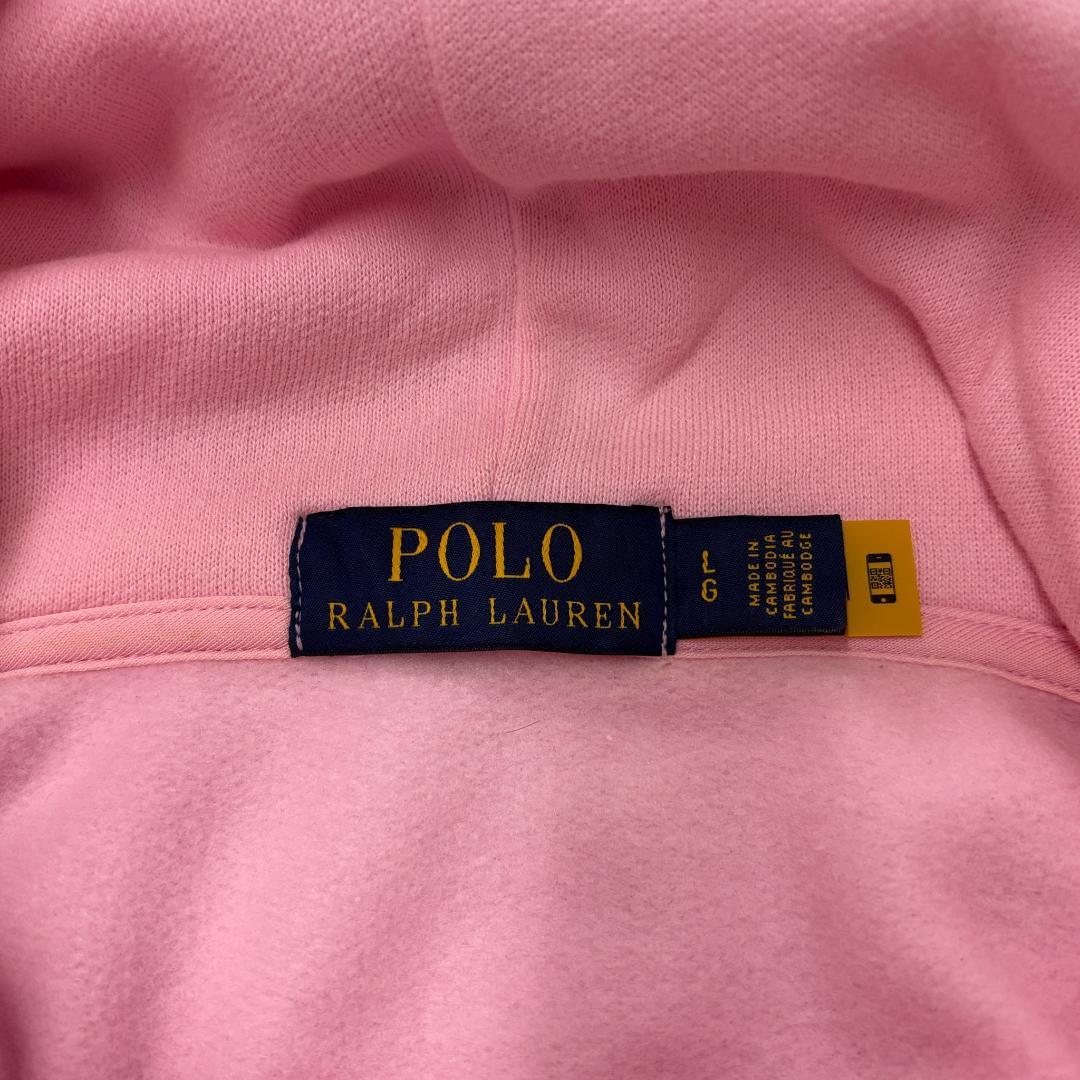 polo ralphlauren ラルフローレン ピンク 長袖 パーカー L