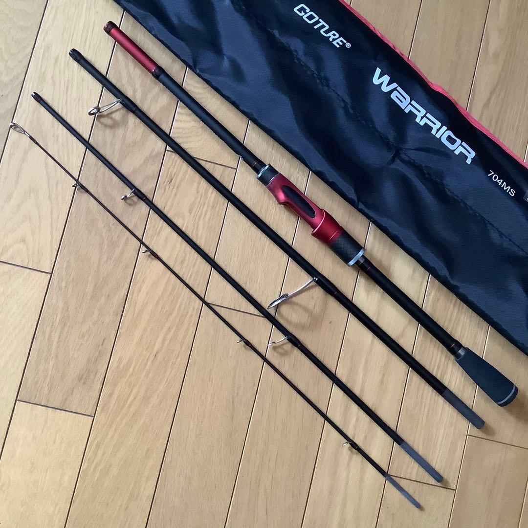 ショアジギ　エギング　4ピース7ftスピニングロッド&スピニングリール2500番