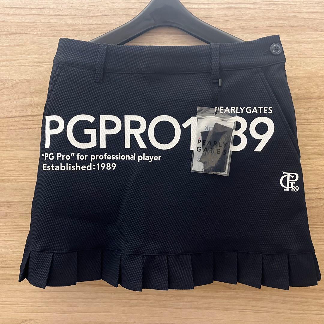 新品★46,200円 パーリーゲイツ モックネック＆スカート 上下２枚セット ０